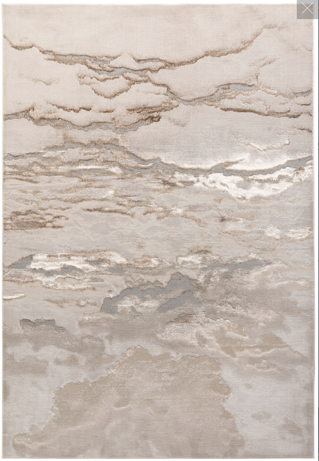 Aurora Linea AU17 Marble Rugs in Metallic Beige Bronze