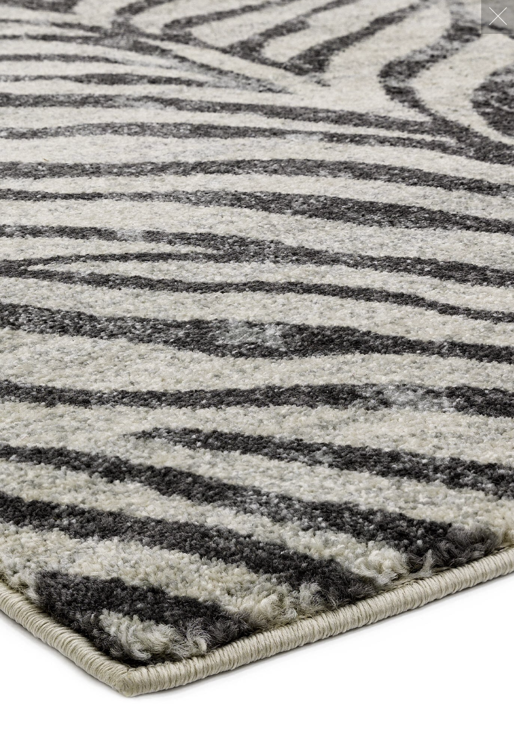 Nova Zebra NV27 Rugs in Zebra Grey