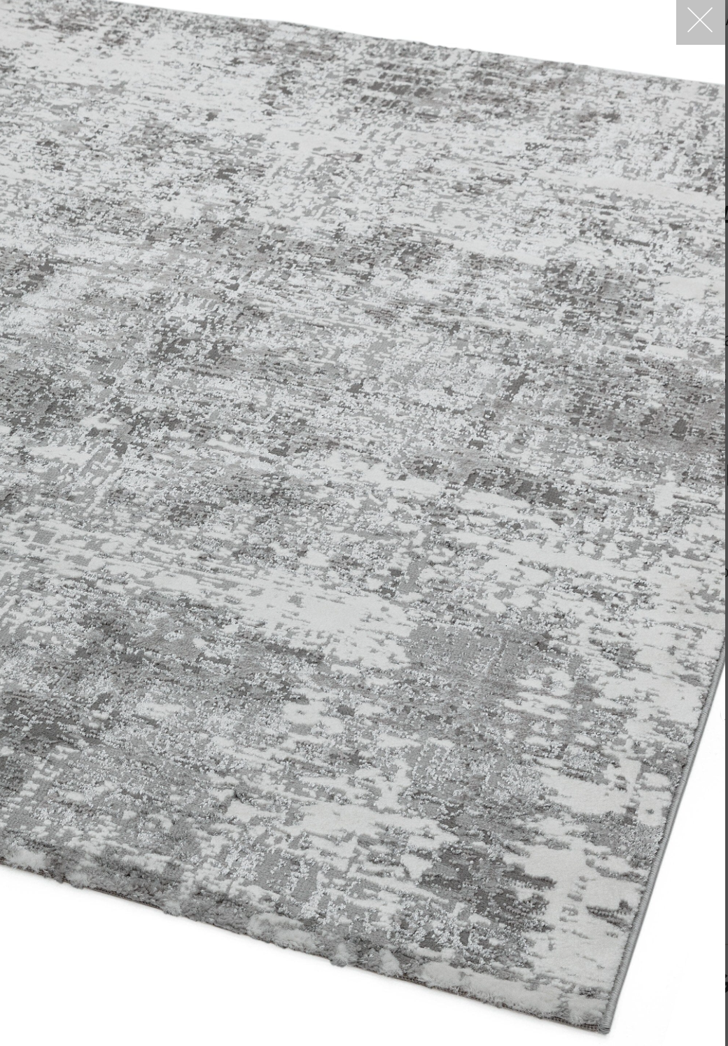 Orion Abstract Metallic Rugs in OR05 Silver Grey