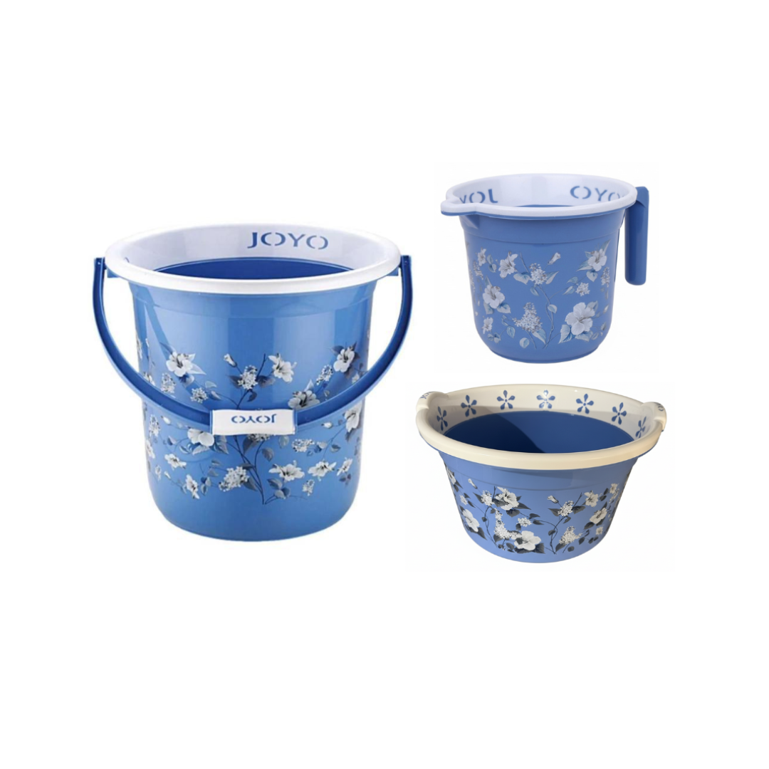Joyo 3Pcs New Dream Set Blue - Bucket, Tub, Basin & Jug