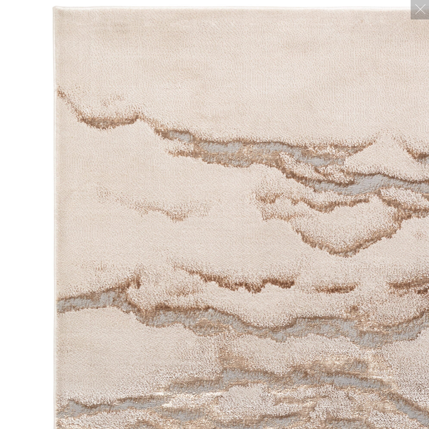 Aurora Linea AU17 Marble Rugs in Metallic Beige Bronze