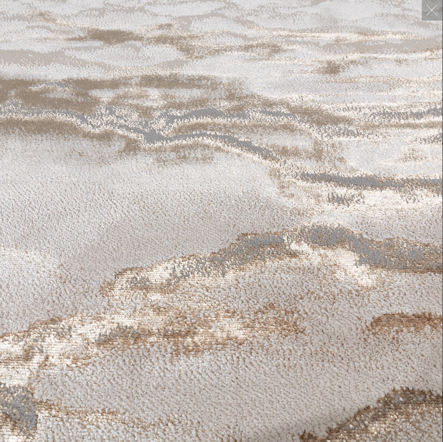 Aurora Linea AU17 Marble Rugs in Metallic Beige Bronze