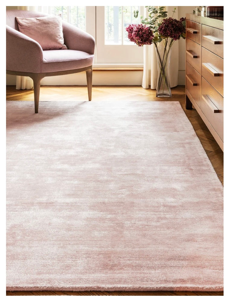 Blade Plain Rugs in Pink