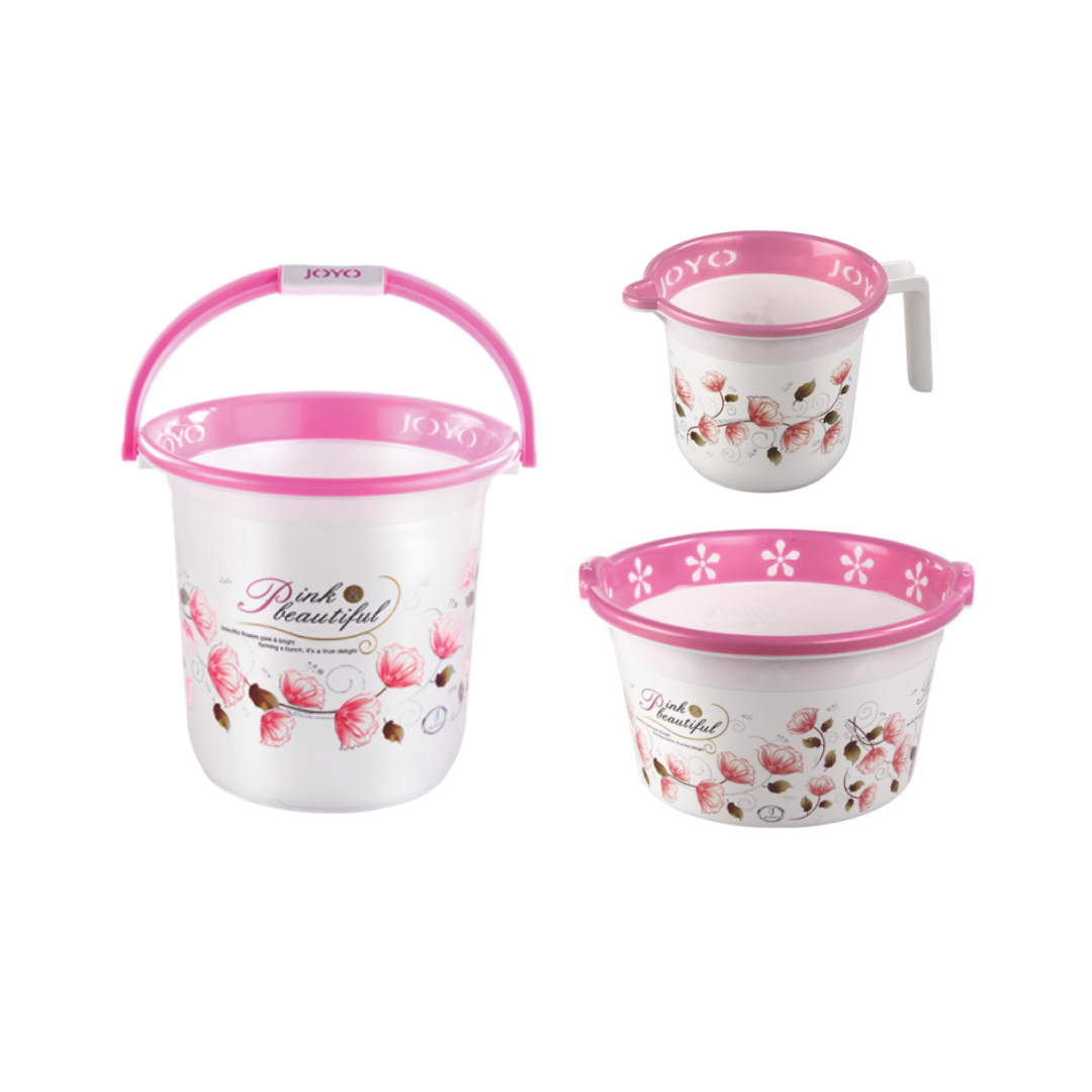 Joyo 3 Pcs - Bucket, Tub, Jug