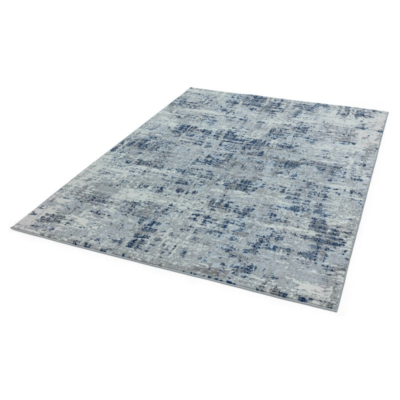 Orion Abstract Metallic Rugs in OR04 Blue by Asiatic