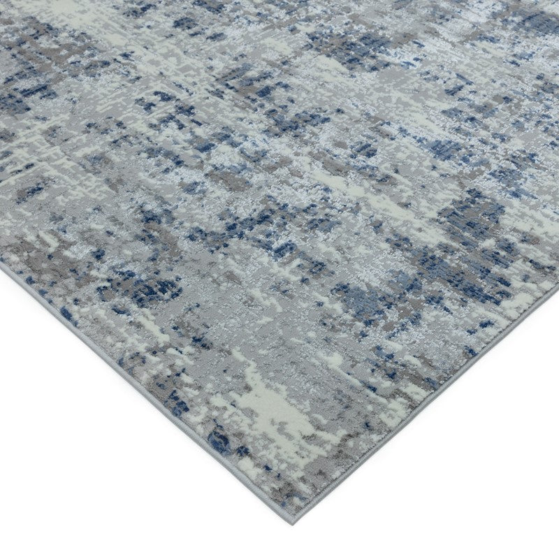 Orion Abstract Metallic Rugs in OR04 Blue by Asiatic