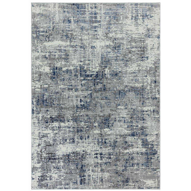 Orion Abstract Metallic Rugs in OR04 Blue by Asiatic