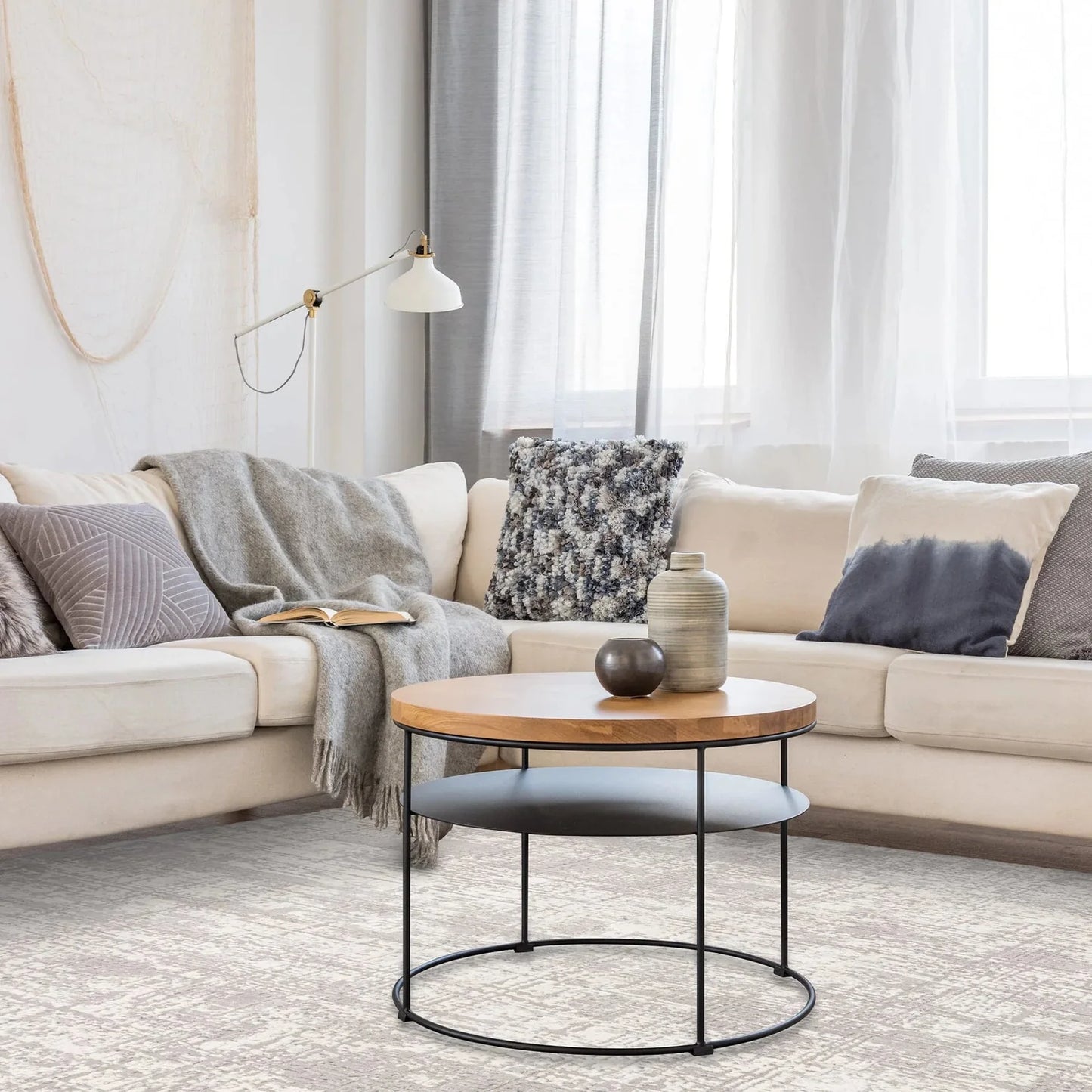 Kuza Abstract Grey Rug by Asiatic