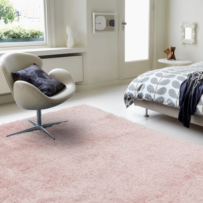 Payton Pink Plain Rug Asiatic
