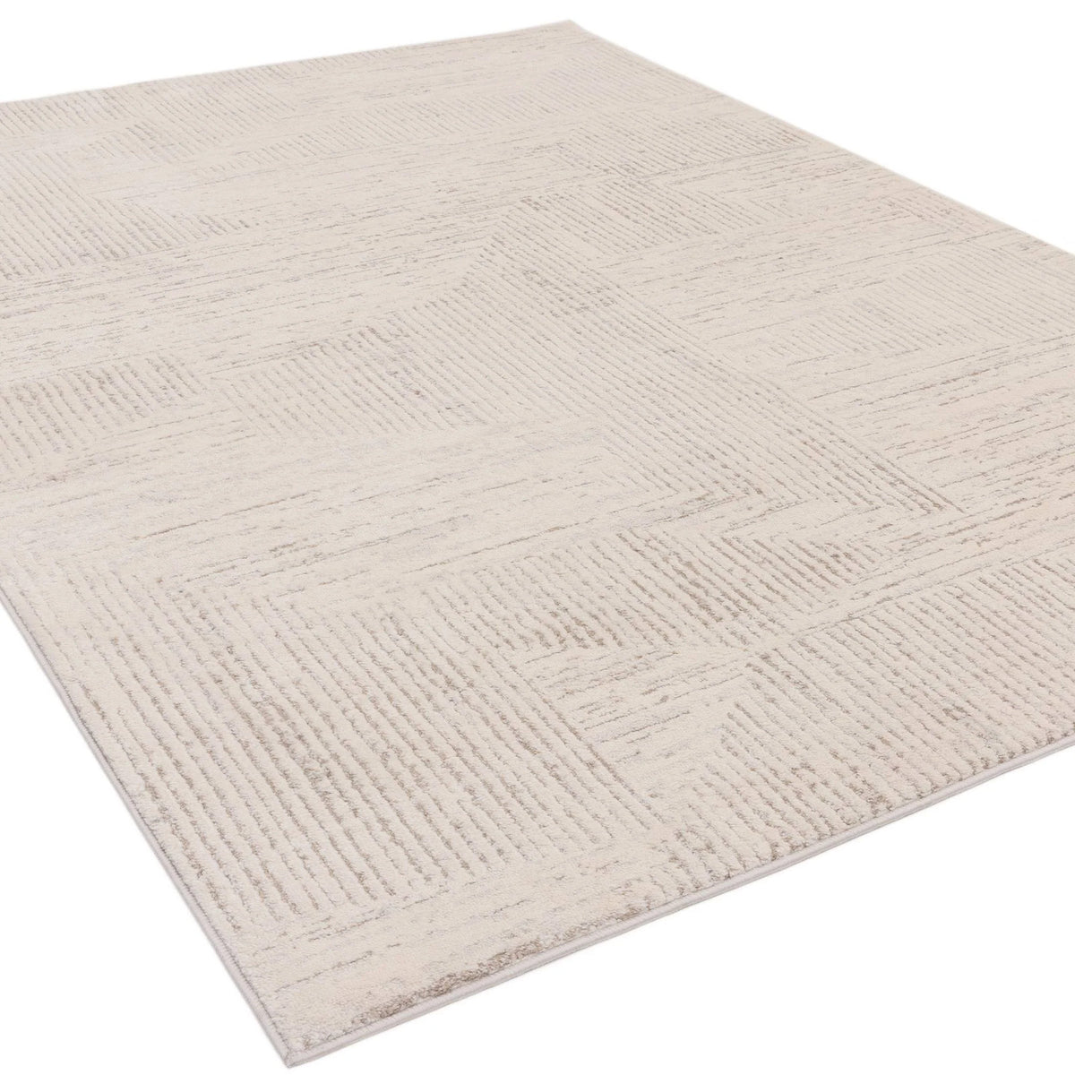 Asiatic Axel AX04 Cream Rug 120 x 160 cm Polypropylene Machine Woven Modern