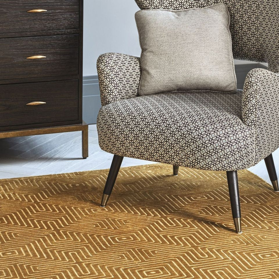 Asiatic Glaze Ochre Pulse Rug 160 x 230 cm Modern