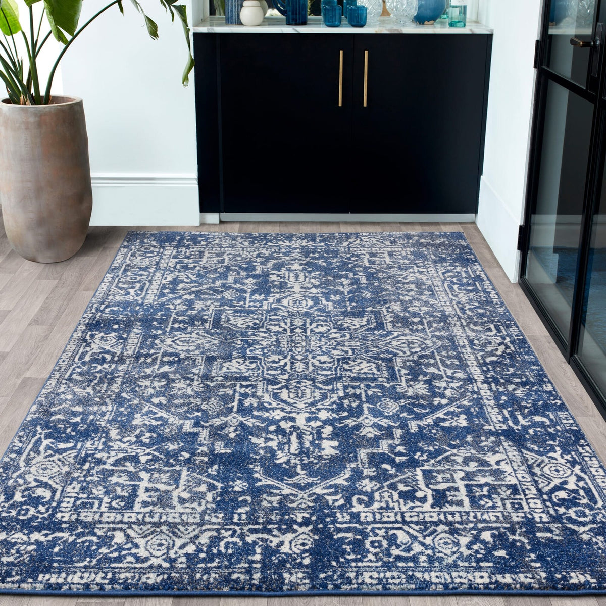 Asiatic Nova NV11 Antique Navy Rug 200 x 290 cm Machine Woven Traditional