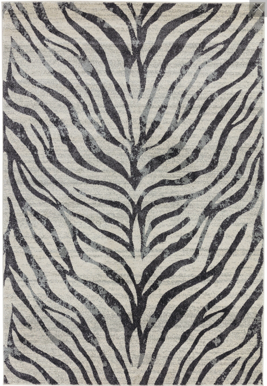 Nova Zebra NV27 Rugs in Zebra Grey