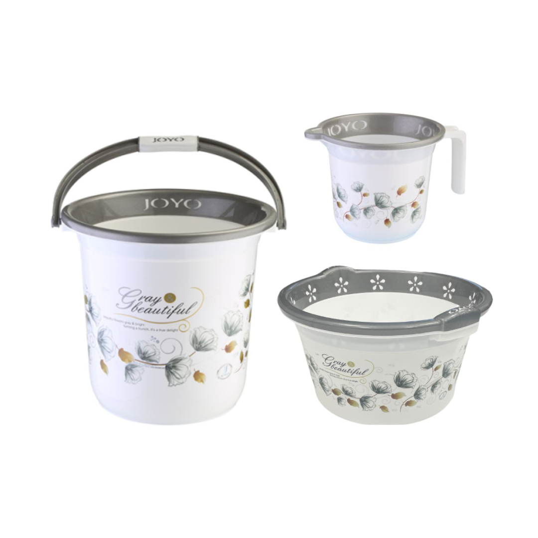 Joyo 3 Pcs - Bucket, Tub, Jug