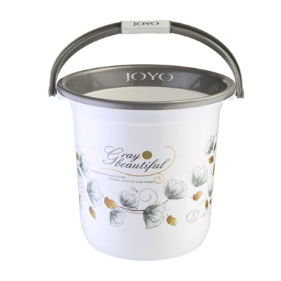 JOYO BETTER HOME SET OF 6 BUCKET, JUG, TUB, BIN, STOOL, SOAP DISPENSER SILVER
