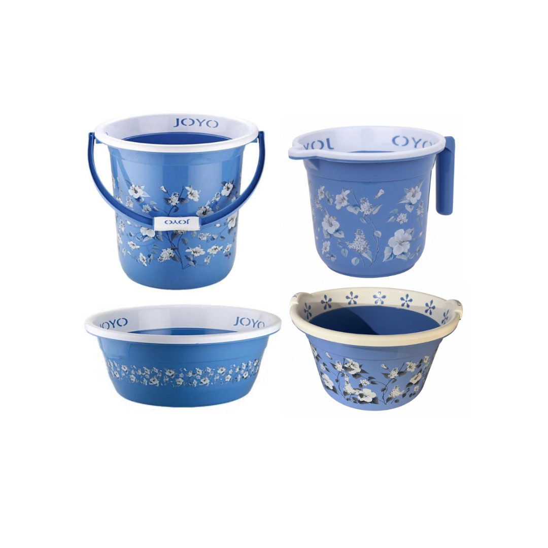 Joyo 4Pcs New Dream Set Blue - Bucket, Tub, Basin & Jug