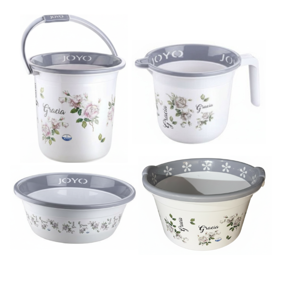 Joyo Gracia 4Pcs - Bucket, Tub, Basin & Jug