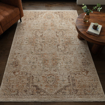 Asiatic HE03 Copper Traditional Rug 80 x 160 cm Polyester Machine Woven