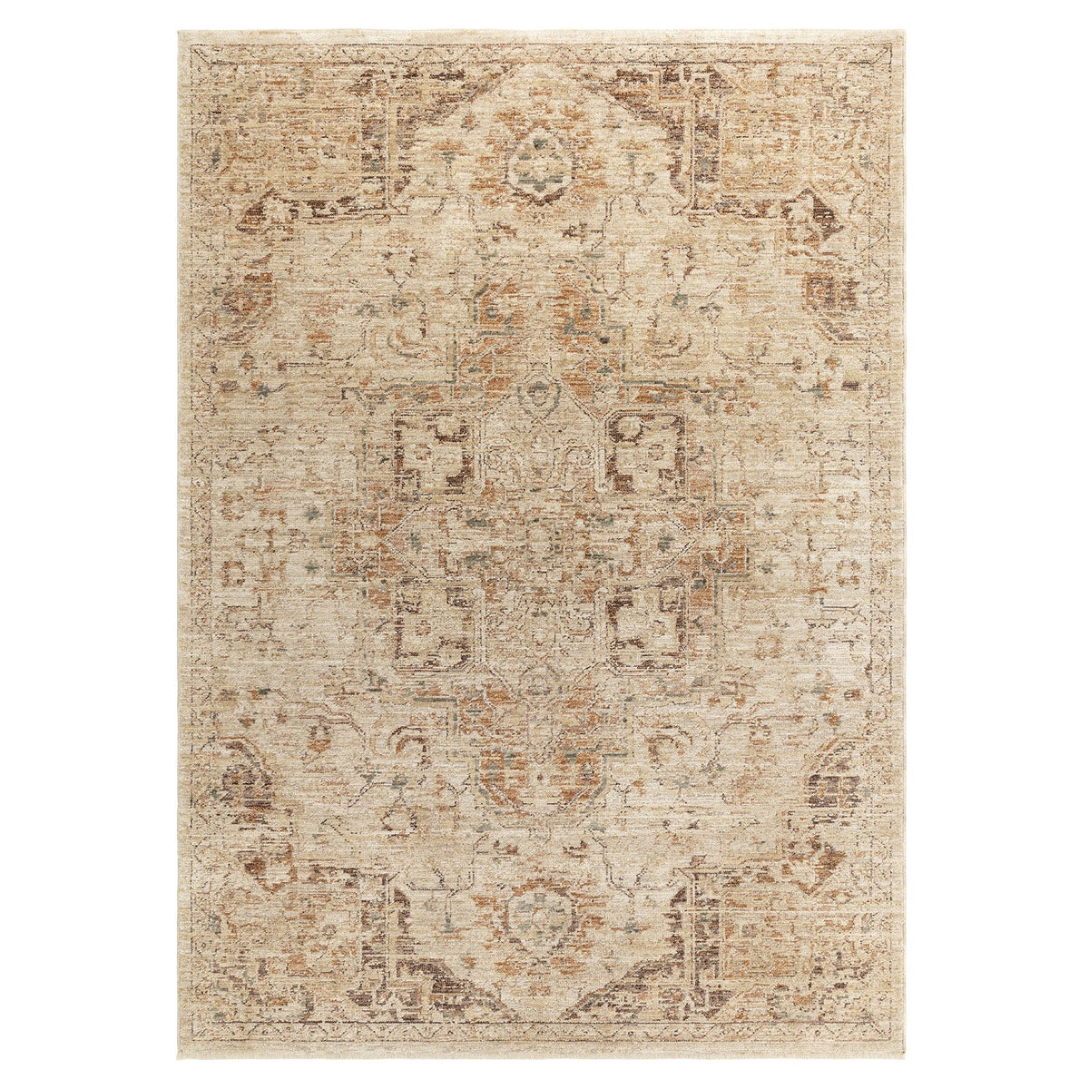 Asiatic HE03 Copper Traditional Rug 80 x 160 cm Polyester Machine Woven