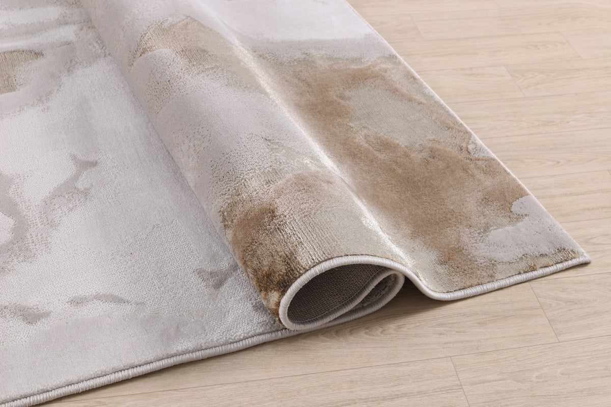Rug Velora VE08 CLUDIA Metallic Beige Modern abstract designs