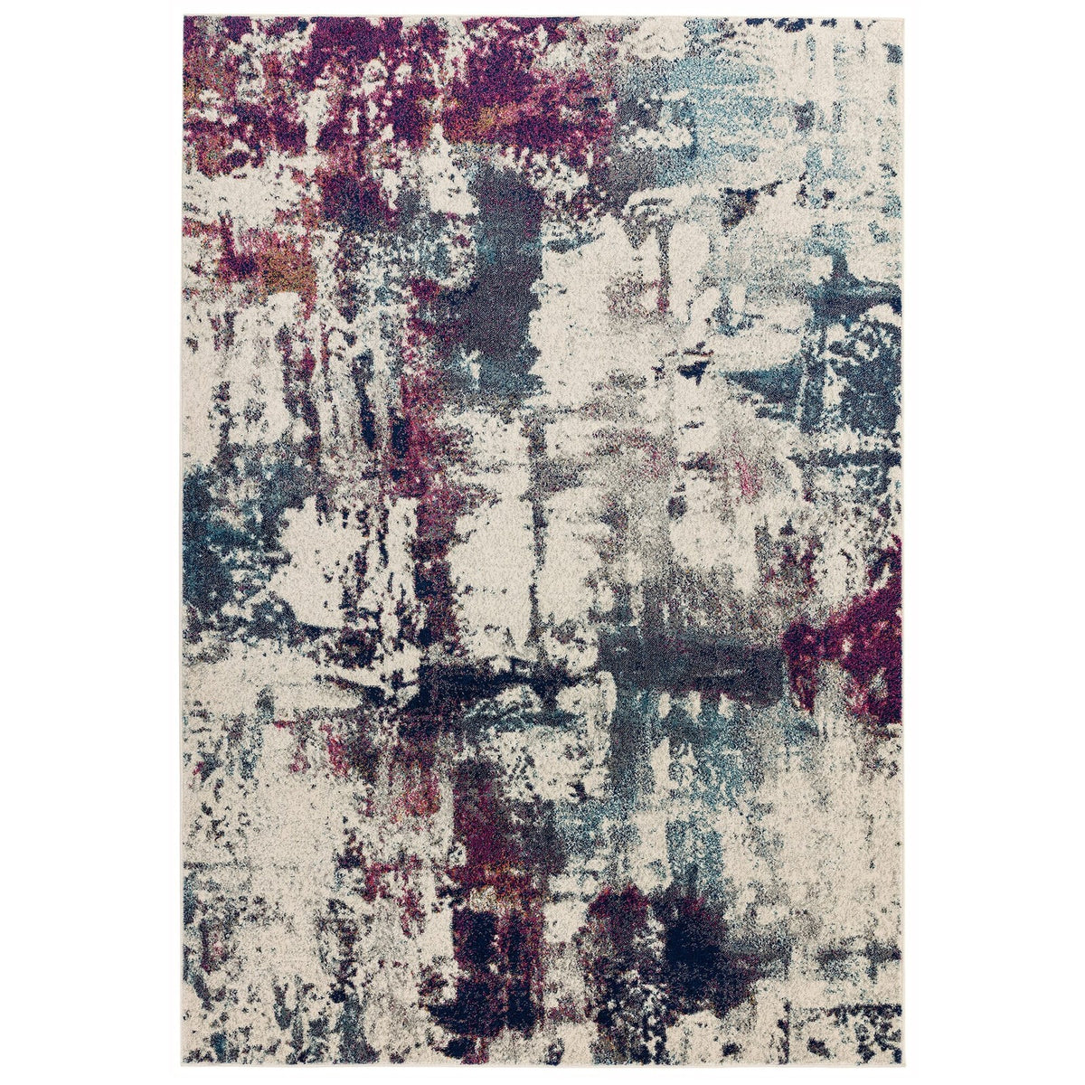 Asiatic Nova NV23 Navy Multi Rug 200 x 290 cm Polypropylene Machine Woven