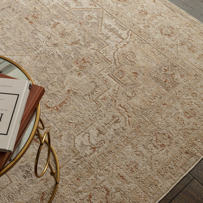 Asiatic HE01 Beige Traditional Rug 80 x 160 cm Machine Woven Traditional