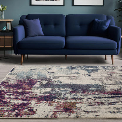 Asiatic Nova NV23 Navy Multi Rug 200 x 290 cm Polypropylene Machine Woven