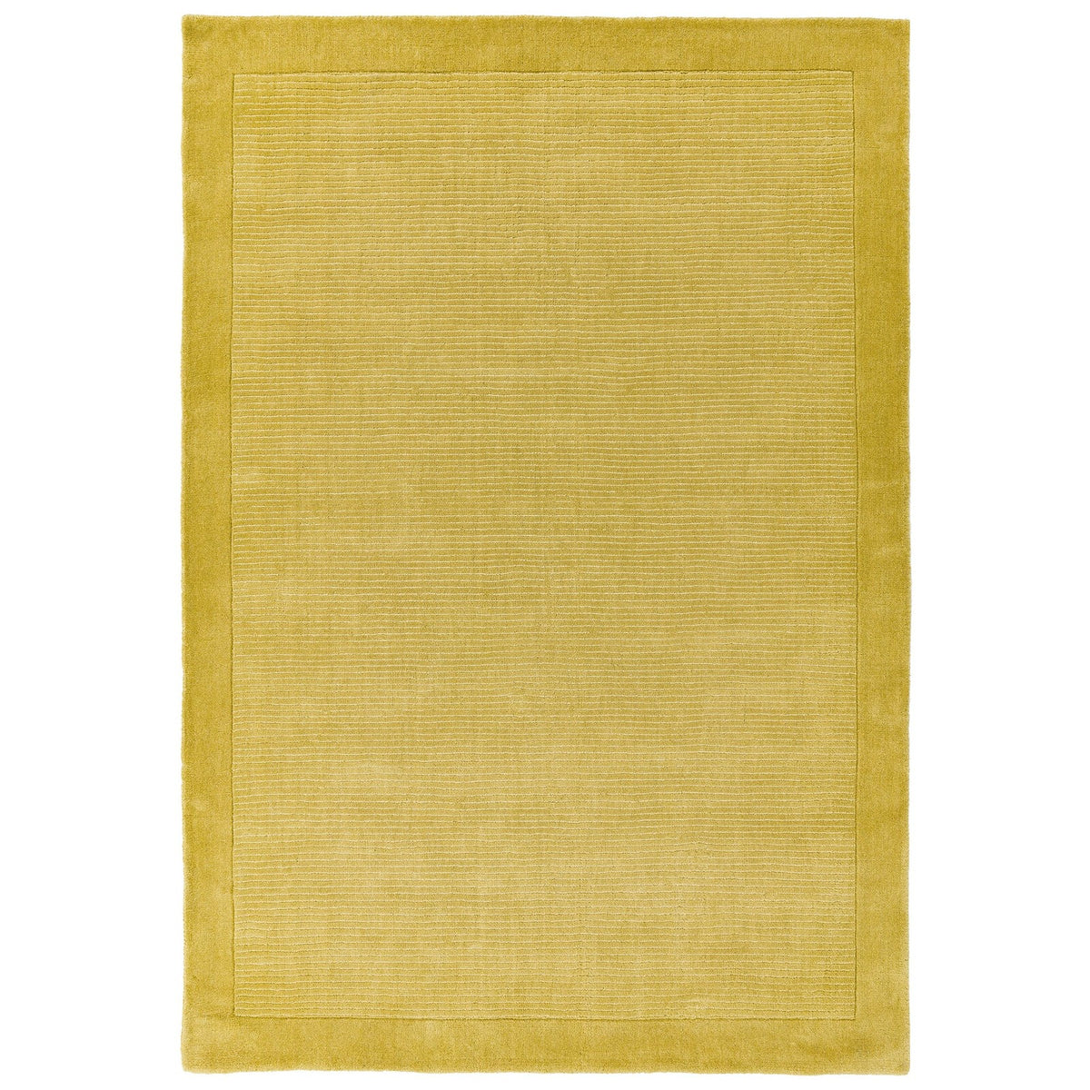 Asiatic York Yellow Rug 120 x 170 cm 100% Wool Hand Woven Modern