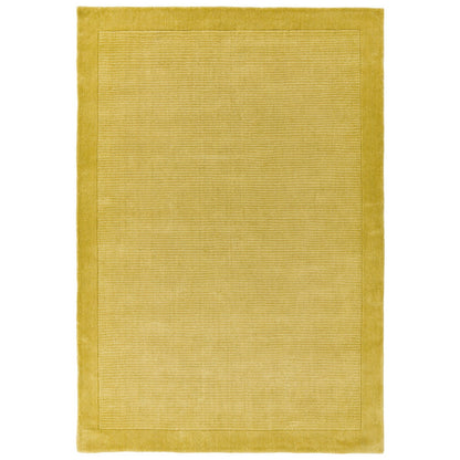 Asiatic York Yellow Rug 120 x 170 cm 100% Wool Hand Woven Modern