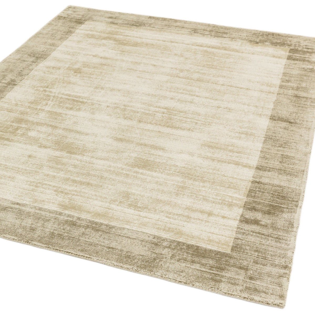 Asiatic Blade Border Smokey Putty Rug 120 x 170 cm Viscose Hand Woven