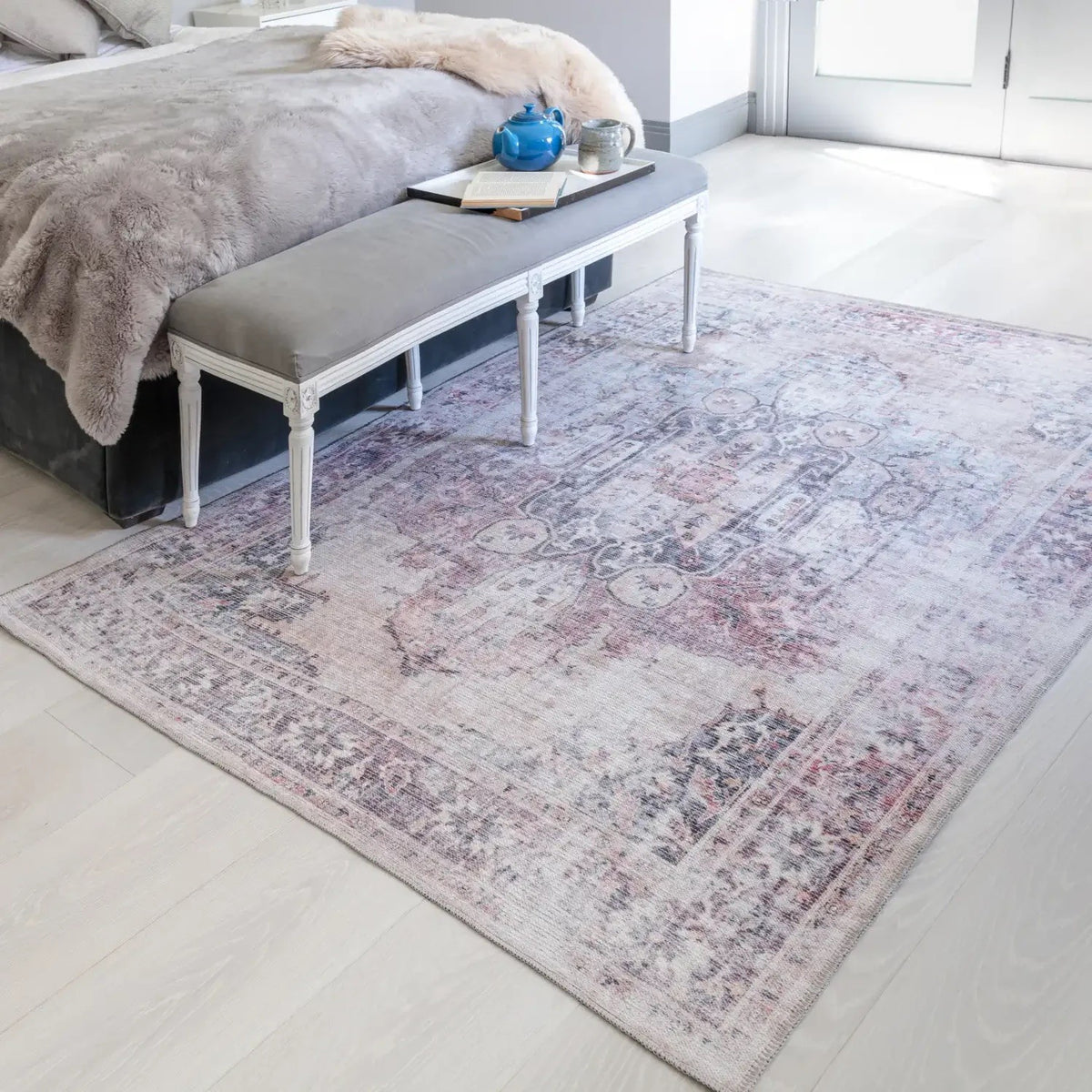 Kaya Washable Lila KY12 Rug by Asiatic 120x170cm