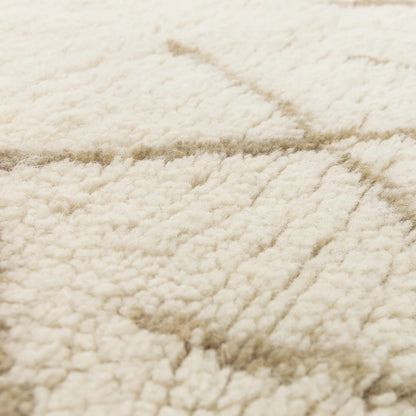 Azera Berber Crosshatch Rug 120x170 cm 100% WOOL