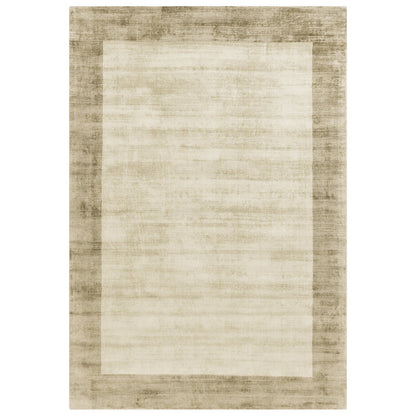 Asiatic Blade Border Smokey Putty Rug 120 x 170 cm Viscose Hand Woven