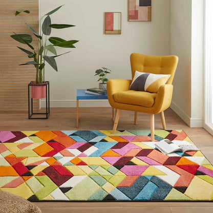 Viva Multicolour Hardwearing Rug VIV01 200x290cm