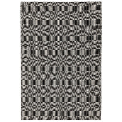 Asiatic Sloan Black White Rug 160 x 230 cm Wool Flatweave Hand Woven Modern