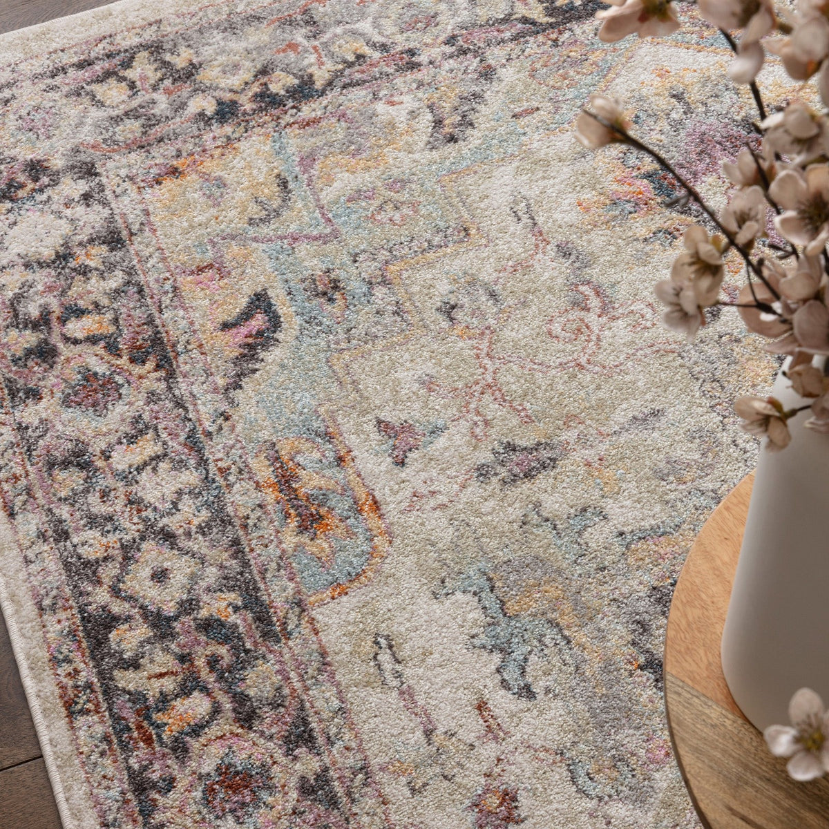Asiatic Flores Kira FR04 Multicoloured Rug 160 x 230 cm Polypropylene