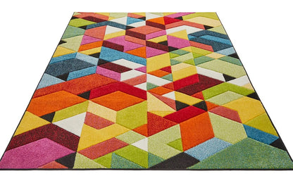 Viva Multicolour Hardwearing Rug VIV01 200x290cm