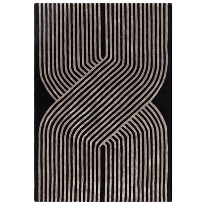 Asiatic Matrix MAX98 Solstice Gunmetal Rug 120 x 170 cm Wool Viscose Hand Tufted