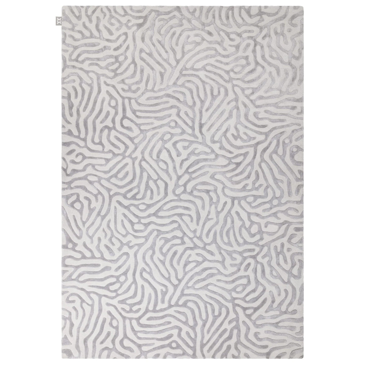 Asiatic Coral Silver Rug 120 x 180 cm Wool Viscose Contemporary