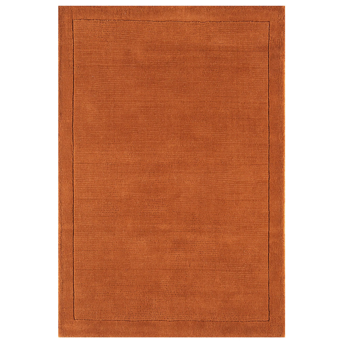 Asiatic York Terracotta Rug 60 x 120 cm 100% Wool Hand Woven Modern