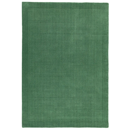 Asiatic York Forest Green Rug 120 x 170 cm 100% Wool Hand Woven Modern