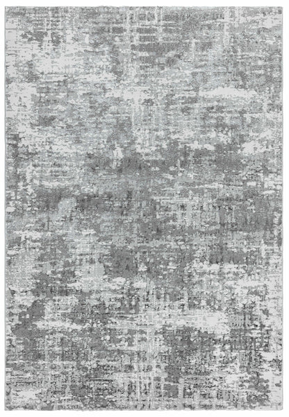 Asiatic Orion OR05 Abstract Silver Rug 80 x 150 cm Metallic Machine Woven Modern