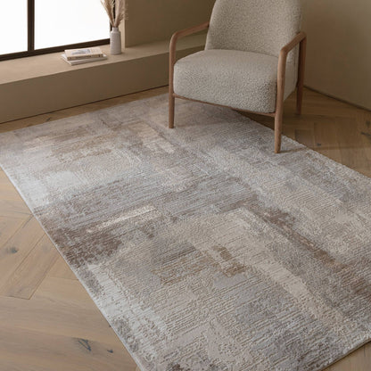 Asiatic Stellar ST07 Beige Rug 80 x 150 cm Polypropylene Machine Woven Modern