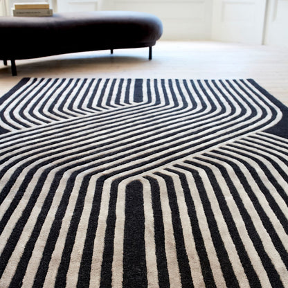 Asiatic Matrix MAX98 Solstice Gunmetal Rug 120 x 170 cm Wool Viscose Hand Tufted