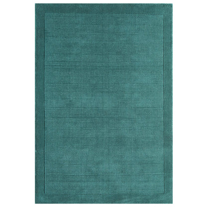 Asiatic York Teal Rug 120 x 170 cm 100% Wool Hand Woven Modern